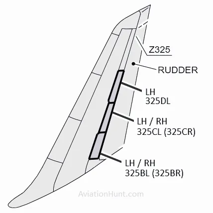 A320 Vertical Stabilizer Trailing Edge Access Panels