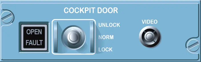 A320 Cockpit Door Panel