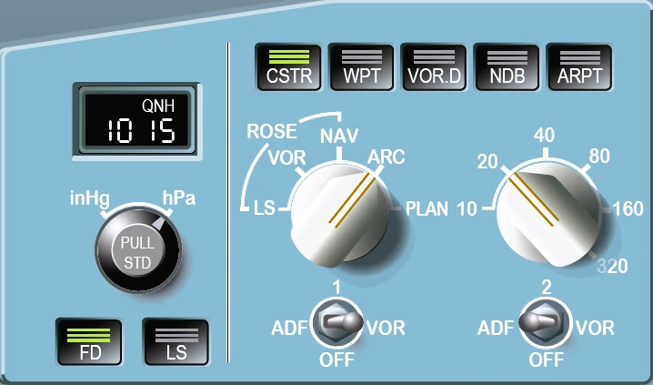 A320 EFIS Panel CAPT