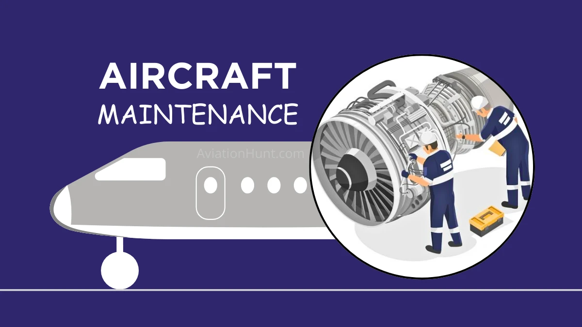 Aircraft Maintenance Work on Engine