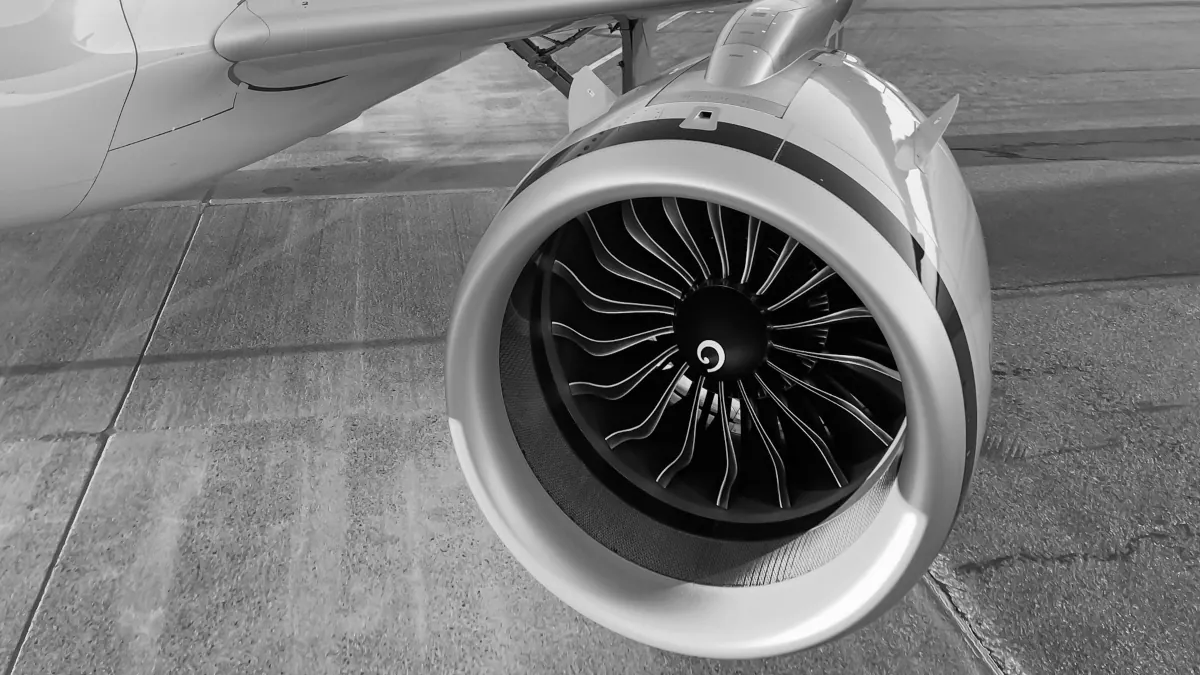 Aircraft with single engine view