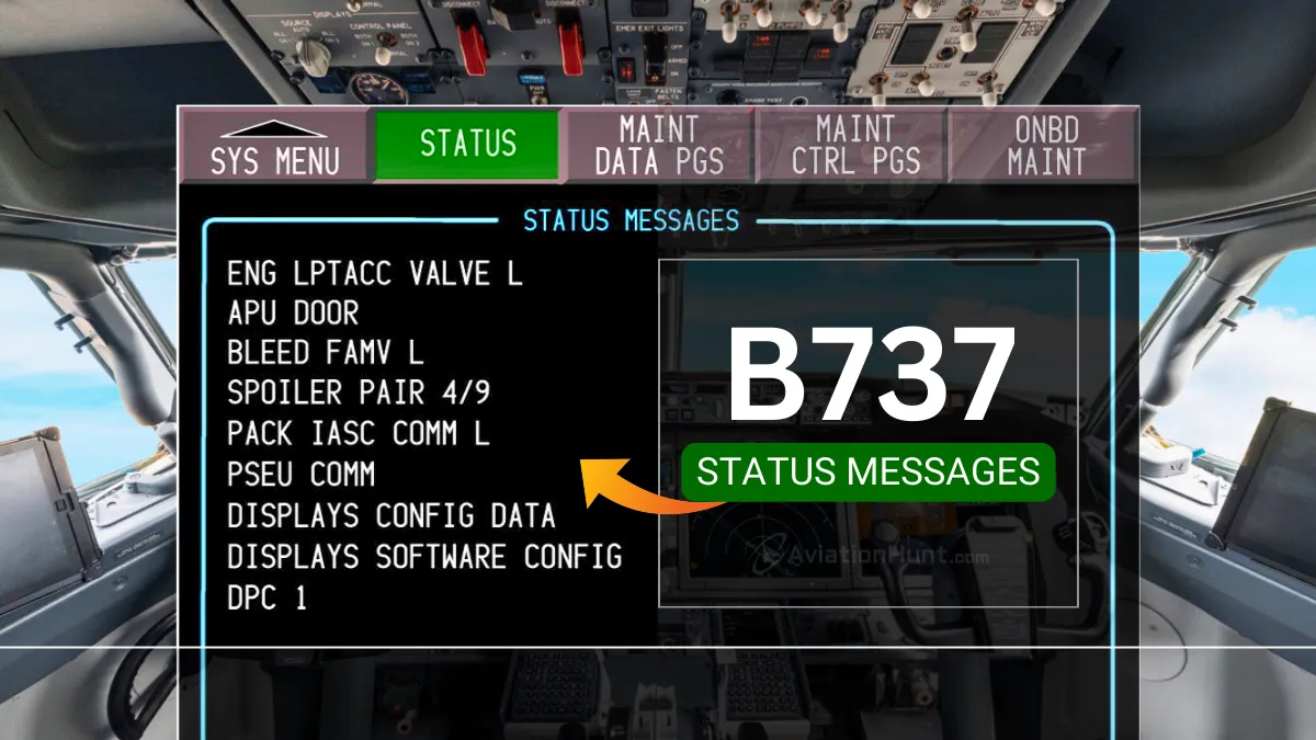 B737 STATUS MSG